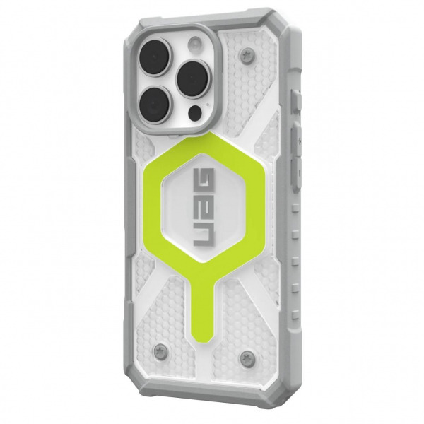 Husa MagSafe pentru Apple iPhone 16 Pro, Urban Armor Gear, Pathfinder Clear, Verde
