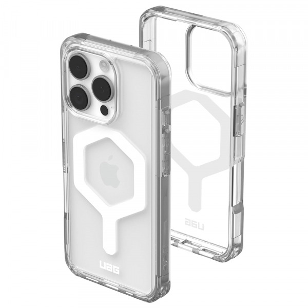 Husa MagSafe pentru Apple iPhone 16 Pro, Urban Armor Gear, Plyo, Alba