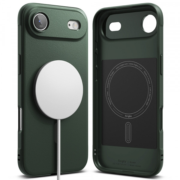 Husa MagSafe pentru Apple iPhone 17 Air, Ringke, Onyx, Verde Inchis