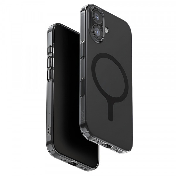 Husa MagSafe pentru Apple iPhone 17, UNIQ, AirSuit MagClick, Neagra