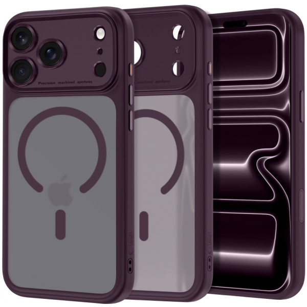 Husa MagSafe pentru Apple iPhone 18 Pro / 17 Pro, Tech-Protect, MagPeak CC, Visinie Mata