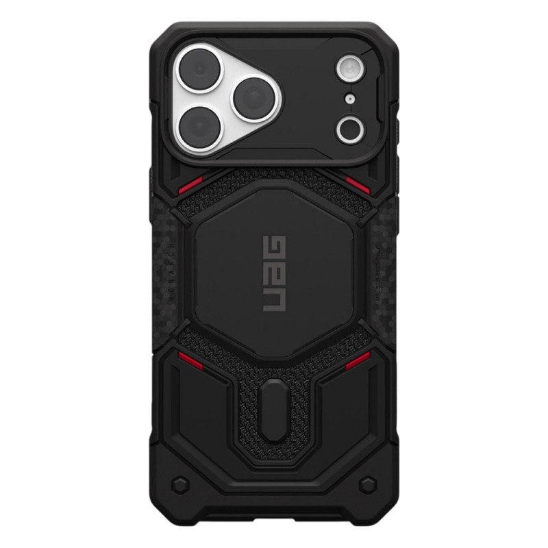 Husa MagSafe pentru Apple iPhone 18 Pro / 17 Pro, Urban Armor Gear, Monarch Pro Kevlar, Neagra
