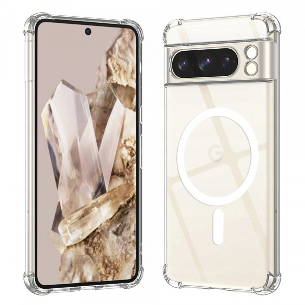 Husa MagSafe pentru Google Pixel 8 Pro, Techsuit, Shockproof, Transparenta