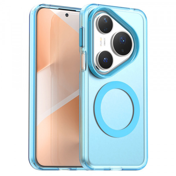 Husa MagSafe pentru Huawei Pura 80 Pro, Techsuit, CandyCase, Albastra