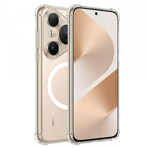 Husa MagSafe pentru Huawei Pura 80 Pro, Techsuit, Shockproof, Transparenta