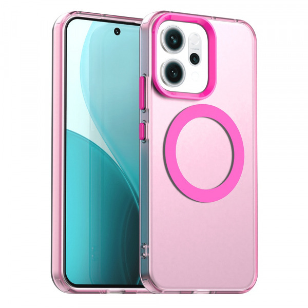 Husa MagSafe pentru Oppo Reno14, Techsuit, CandyCase, Roz