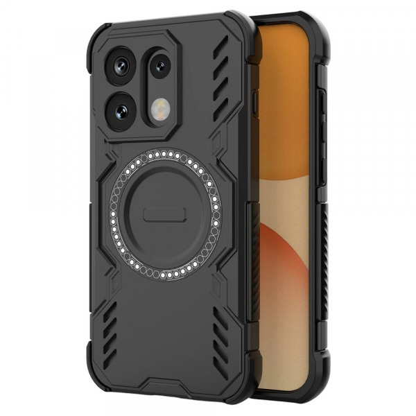 Husa MagSafe pentru Oppo Reno16 / Reno16 Pro, Techsuit, ArmorMag, Neagra