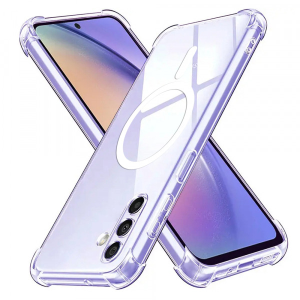 Husa MagSafe pentru Samsung Galaxy A54 A546, Techsuit, Shockproof, Transparenta