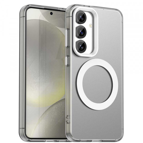 Husa MagSafe pentru Samsung Galaxy S23 FE S711, Techsuit, CandyCase, Alba