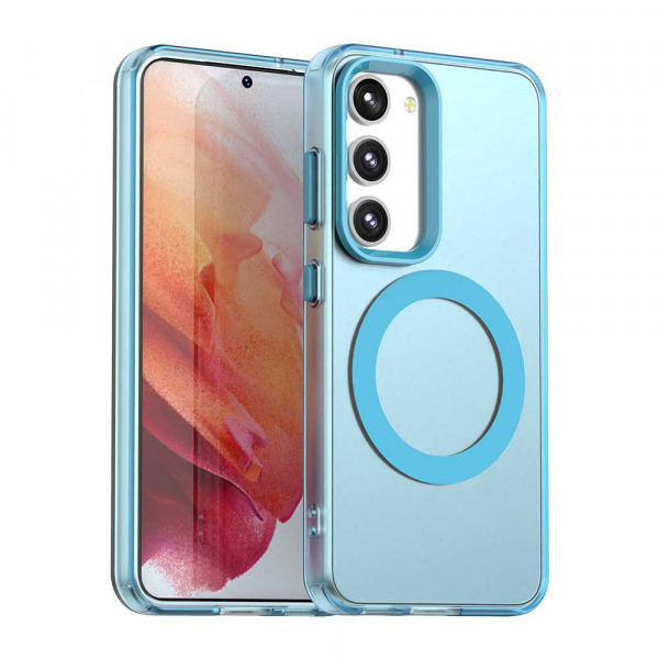 Husa MagSafe pentru Samsung Galaxy S23 S911, Techsuit, CandyCase, Albastra