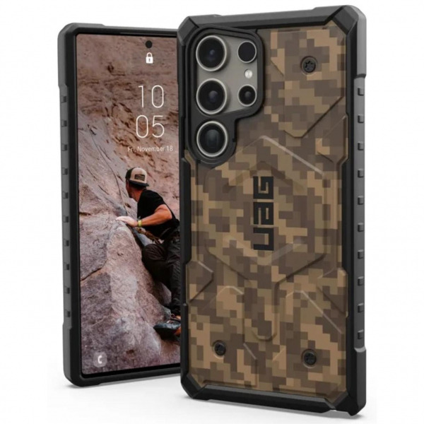 Husa MagSafe pentru Samsung Galaxy S24 Ultra S928, Urban Armor Gear, Pathfinder SE Digi Camo, Camuflaj