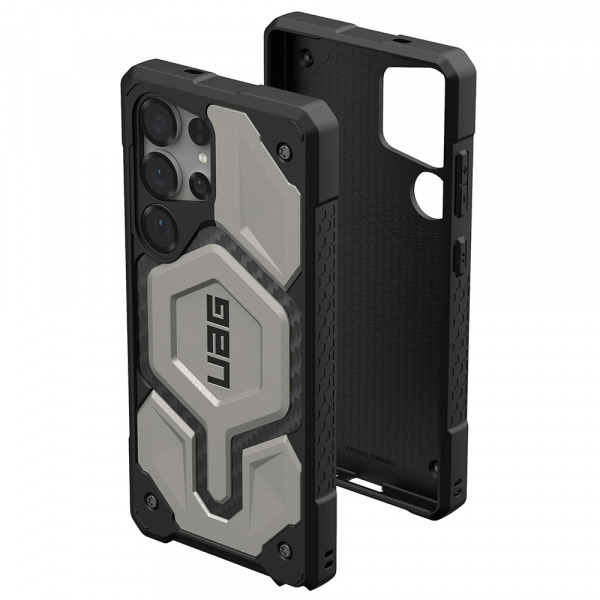 Husa MagSafe pentru Samsung Galaxy S25 Ultra S938, Urban Armor Gear, Monarch Pro, Gri