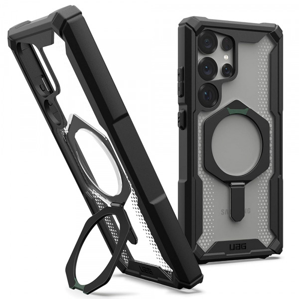 Husa MagSafe pentru Samsung Galaxy S25 Ultra S938, Urban Armor Gear, Plasma XTE, Neagra Transparenta