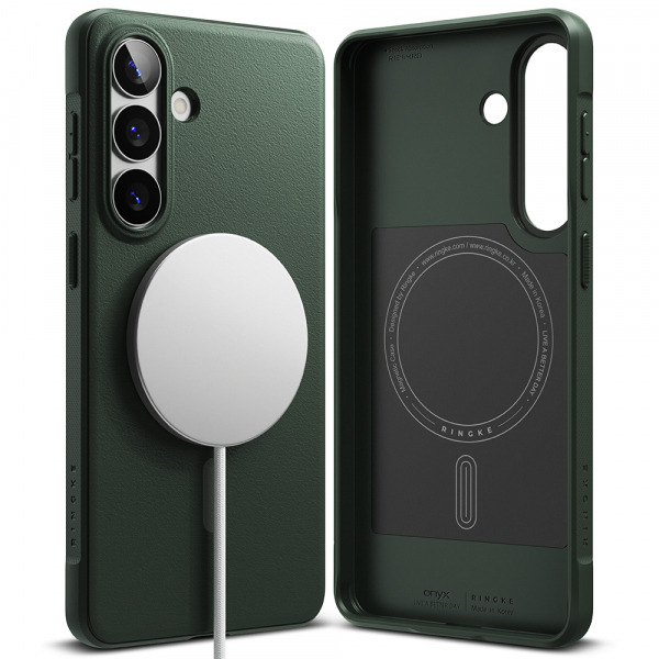 Husa MagSafe pentru Samsung Galaxy S26 Plus S947, Ringke, Onyx, Verde Inchis