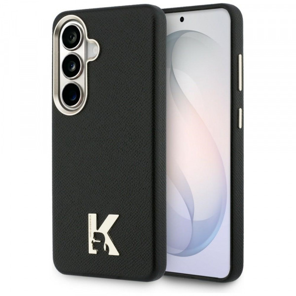 Husa MagSafe pentru Samsung Galaxy S26 S942, Karl Lagerfeld, Karl Head Logo, Neagra