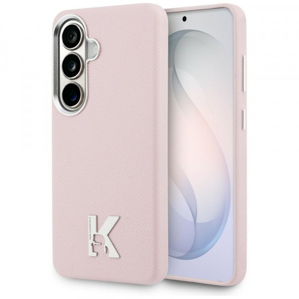 Husa MagSafe pentru Samsung Galaxy S26 S942, Karl Lagerfeld, Karl Head Logo, Roz