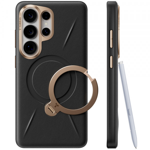 Husa MagSafe pentru Samsung Galaxy S26 Ultra S948, Torras, QPRO Leather, Neagra