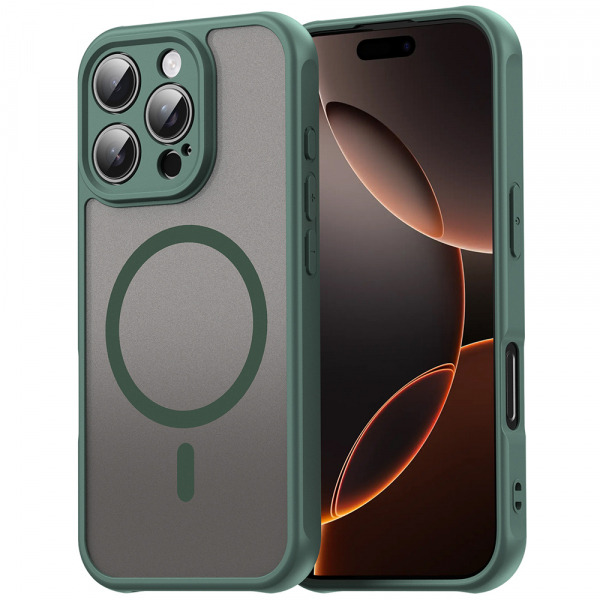 Husa MagSafe pentru Samsung Galaxy XCover7 Pro, Techsuit, HaloFrost II, Verde
