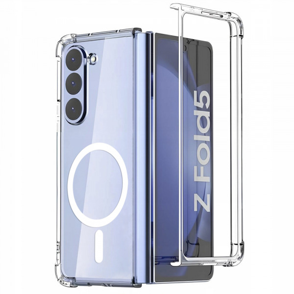 Husa MagSafe pentru Samsung Galaxy Z Fold5 F946, Techsuit, Shockproof, Transparenta