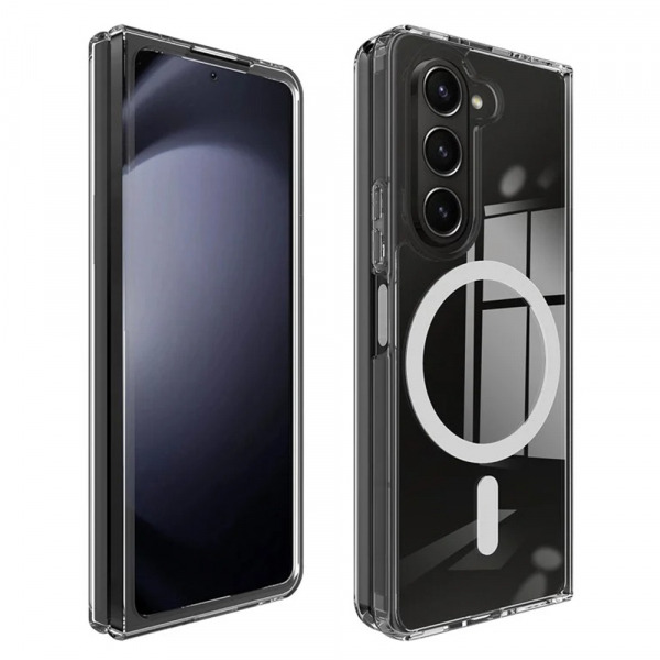 Husa MagSafe pentru Samsung Galaxy Z Fold6 F956, Techsuit, Pro, Transparenta