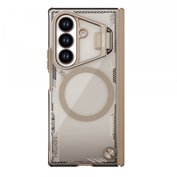 Husa MagSafe pentru Samsung Galaxy Z Fold7 F966, Nillkin, Iceblade Prop with Camera Cutout, Maro