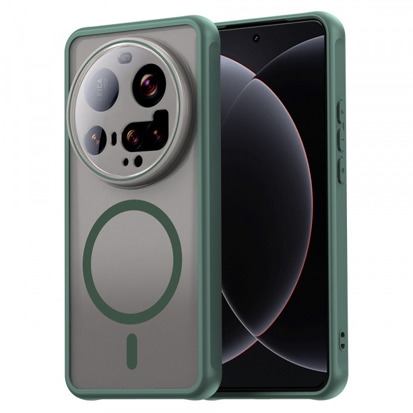 Husa MagSafe pentru Xiaomi 15 Ultra, Techsuit, HaloFrost II, Verde