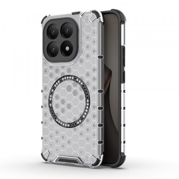 Husa MagSafe pentru Xiaomi 15T, Techsuit, HoneyComb Shield, Alba