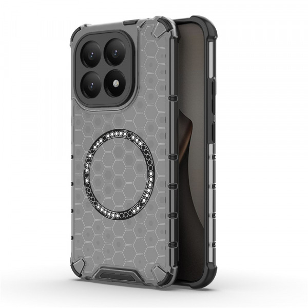 Husa MagSafe pentru Xiaomi 15T, Techsuit, HoneyComb Shield, Neagra