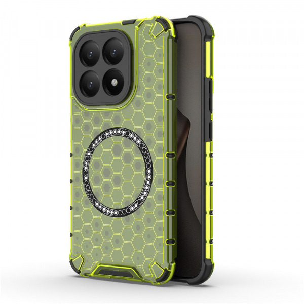 Husa MagSafe pentru Xiaomi 15T, Techsuit, HoneyComb Shield, Verde