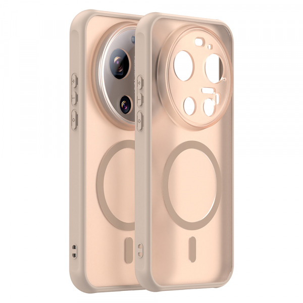 Husa MagSafe pentru Xiaomi 17 Ultra, Techsuit, HaloFrost II, Aurie
