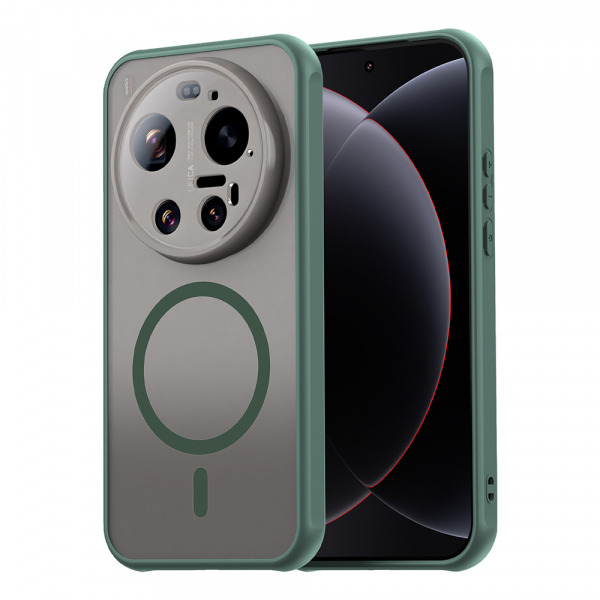 Husa MagSafe pentru Xiaomi 17 Ultra, Techsuit, HaloFrost II, Verde