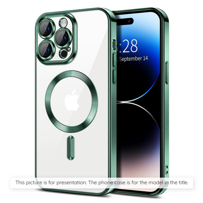 Husa MagSafe pentru Xiaomi 17T, Techsuit, Luxury Crystal, Verde Inchis
