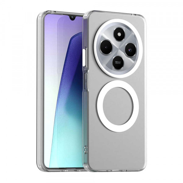 Husa MagSafe pentru Xiaomi Poco C75 / Redmi 14C, Techsuit, CandyCase, Alba