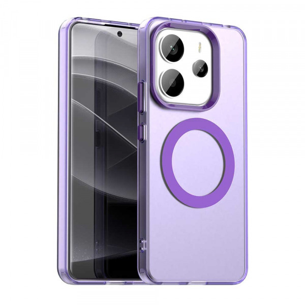 Husa MagSafe pentru Xiaomi Redmi Note 14 4G (Regional), Techsuit, CandyCase, Mov