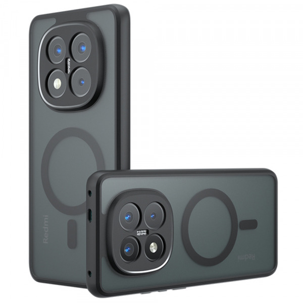 Husa MagSafe pentru Xiaomi Redmi Note 14 Pro+ 5G, Techsuit, PureFrost, Neagra