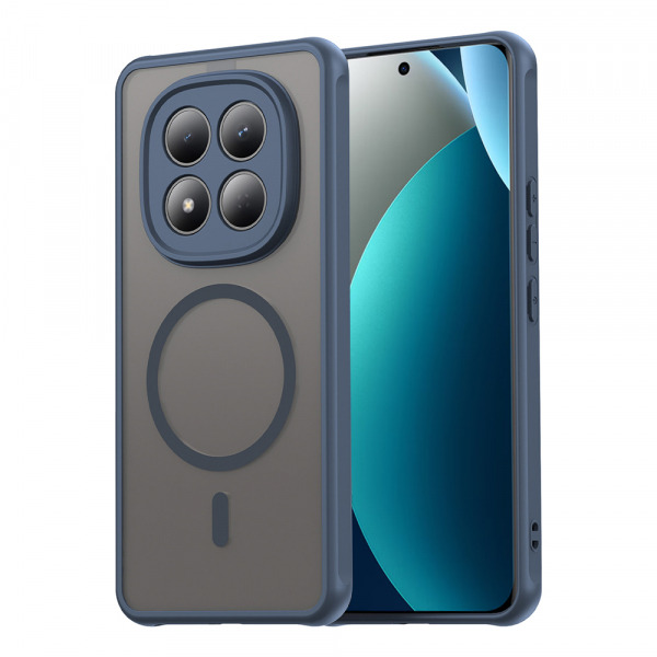 Husa MagSafe pentru Xiaomi Redmi Note 15 Pro 4G, Techsuit, HaloFrost II, Bleumarin
