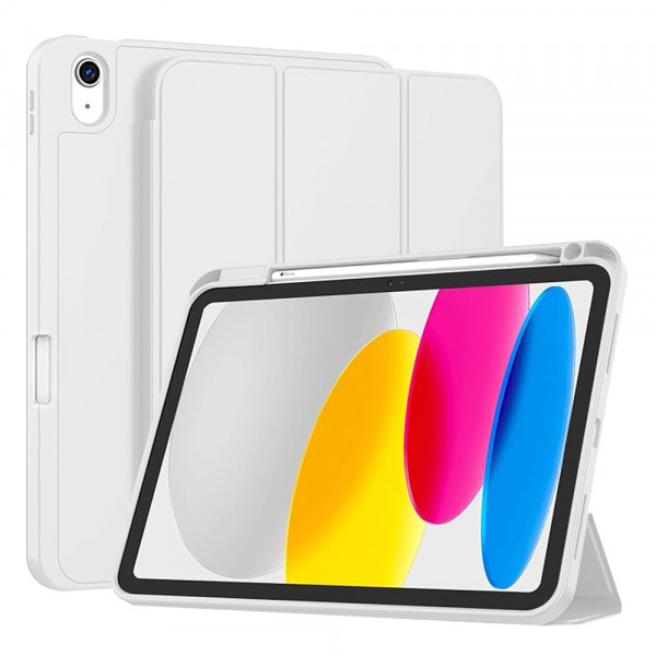 Husa pentru Apple iPad (2025) / (2022), Techsuit, Flex Trifold, Gri