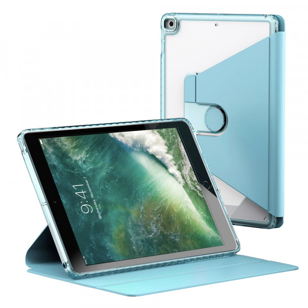 Husa pentru Apple iPad 9.7 (2018) / 9.7 (2017), Techsuit, Crystal Vision, Bleu