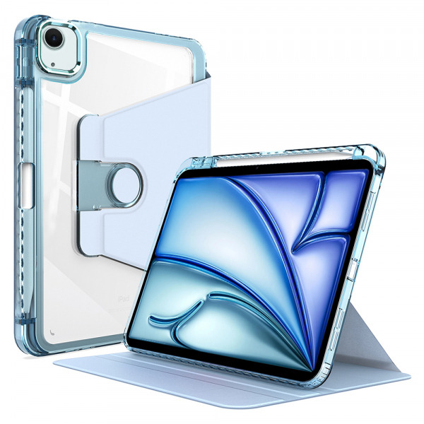 Husa pentru Apple iPad Air 11 (2026) / iPad Air 11 (2025) / Air 11 (2024), Techsuit, Crystal Vision, Bleu