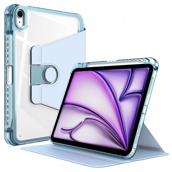 Husa pentru Apple iPad Air 13 (2026) / Air 13 (2025) / Air 13 (2024), Techsuit, Crystal Vision, Bleu