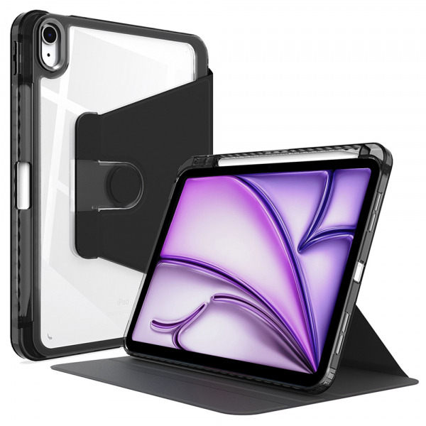Husa pentru Apple iPad Air 13 (2026) / Air 13 (2025) / Air 13 (2024), Techsuit, Crystal Vision, Neagra