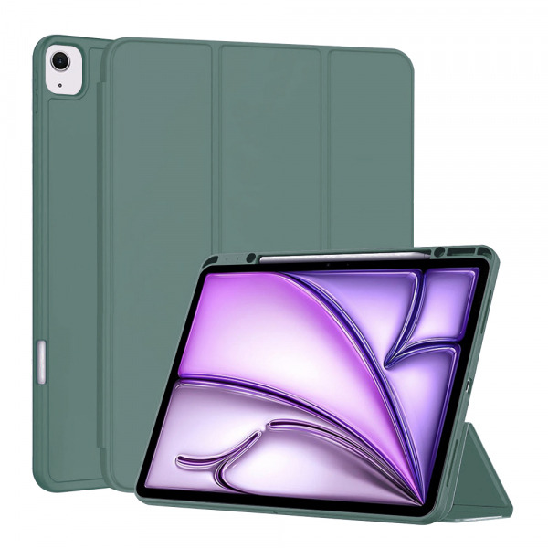 Husa pentru Apple iPad Air 13 (2026) / Air 13 (2025) / Air 13 (2024), Techsuit, Flex Trifold, Verde