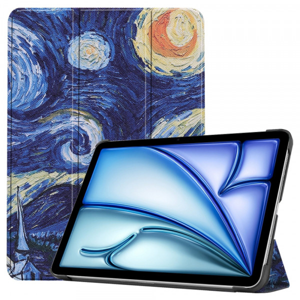 Husa pentru Apple iPad Air 13 (2026) / Air 13 (2025) / Air 13 (2024), Techsuit, FoldPro Starry Night, Multicolor