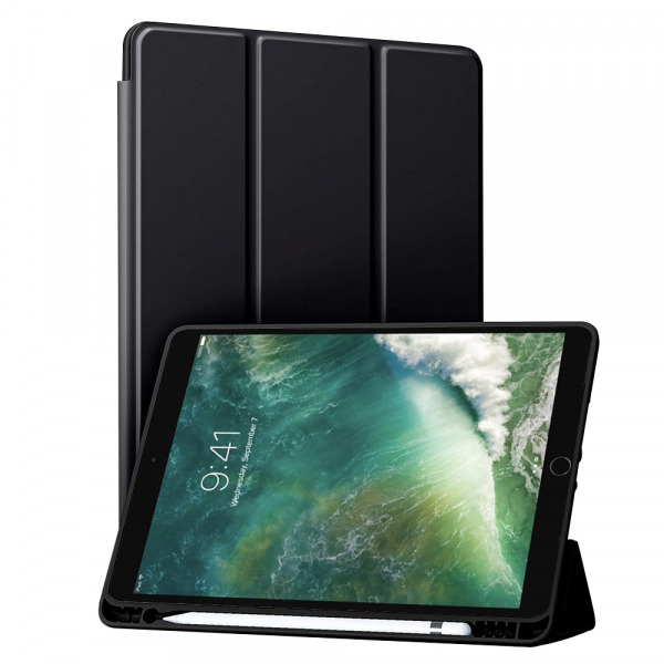 Husa pentru Apple iPad Air (2019) / Pro 10.5 (2017), Techsuit, Flex Trifold, Neagra