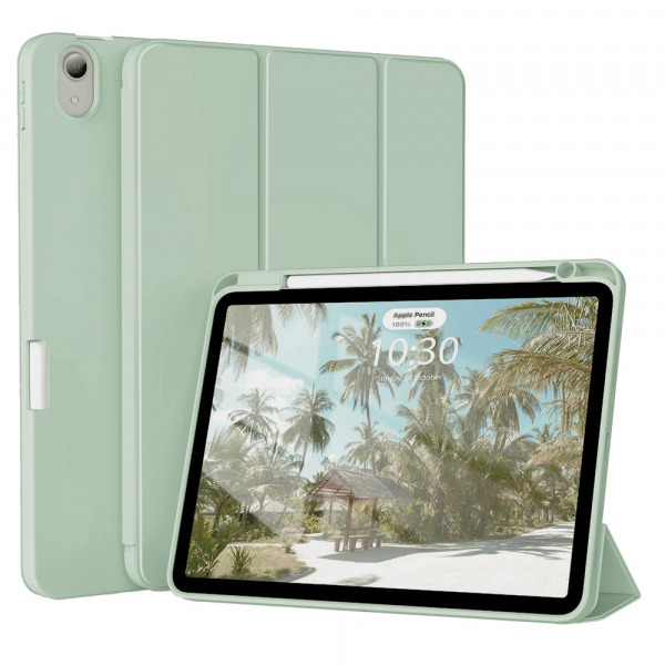 Husa pentru Apple iPad Air (2022) / Air (2020), Techsuit, Flex Trifold, Verde Matcha