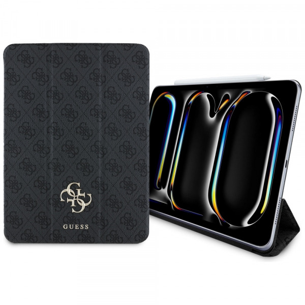Husa pentru Apple iPad Pro 11 (2024), Guess, 4G Big Logo, Neagra