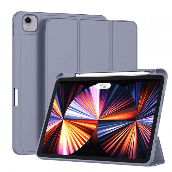 Husa pentru Apple iPad Pro 11 (2022) / Pro 11 (2021) / Pro 11 (2020) / Pro 11 (2018), Techsuit, Flex Trifold, Mov