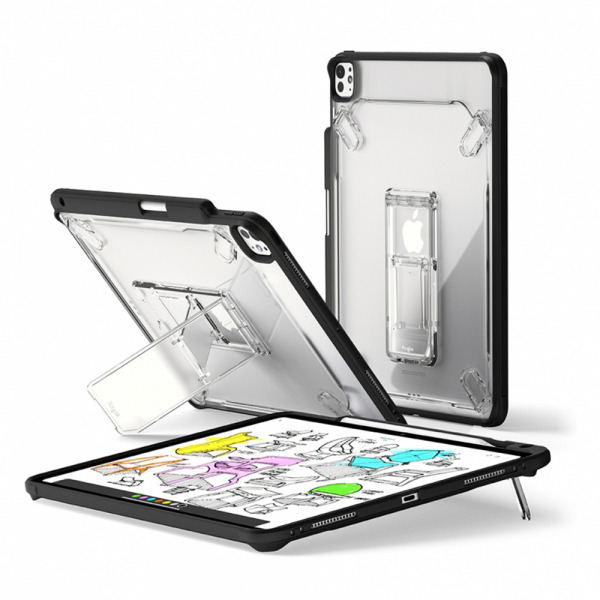Husa pentru Apple iPad Pro 13 (2024), Ringke, Fusion Sketch Stand, Fumurie