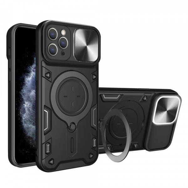 Husa pentru Apple iPhone 11 Pro Max, Techsuit, CamGuard Pro, Neagra