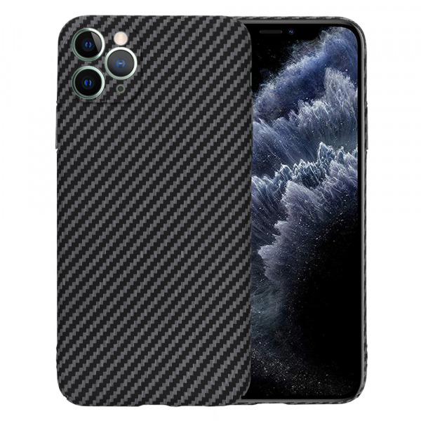Husa pentru Apple iPhone 11 Pro Max, Techsuit, Carbonite FiberShell, Neagra